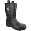 Amblers Safety FS90 Waterproof PVC Pull on Safety Rigger Boot — Black