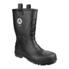 Amblers Safety FS90 Waterproof PVC Pull on Safety Rigger Boot — Black