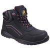 Amblers Safety AS601 Lydia Composite Safety Boot With Side Zip — Black