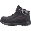 Amblers Safety AS601 Lydia Composite Safety Boot With Side Zip — Black