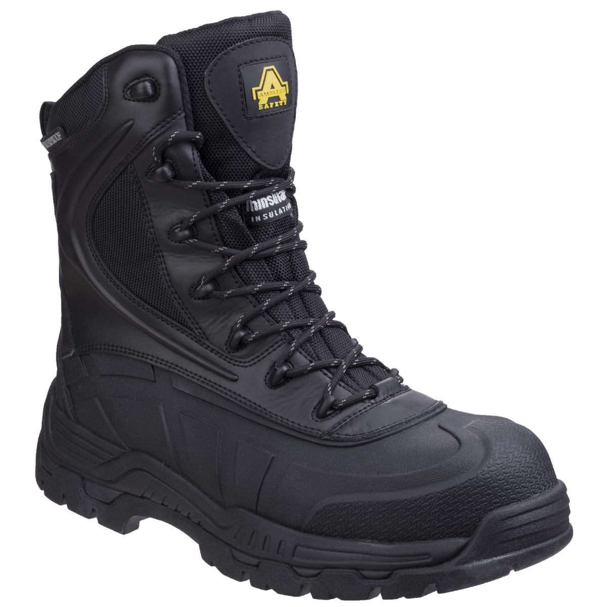 Amblers Safety AS440 Hybrid Metal Free Hi-leg Waterproof Safety Boot — Black