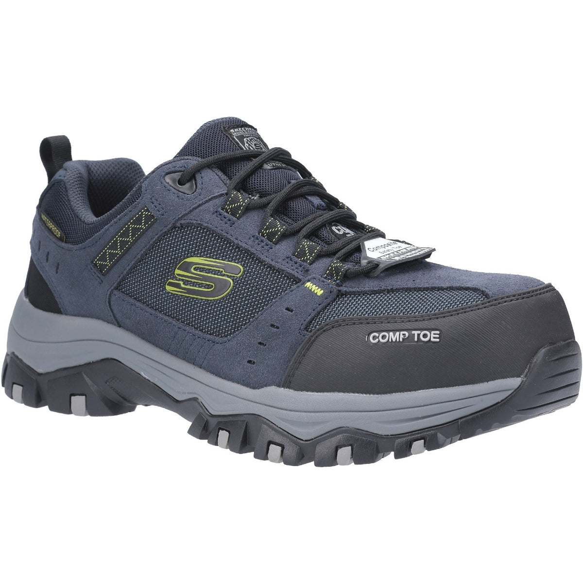 Skechers Workwear Greetah Safety Hiker with Composite Toe — Navy/Black