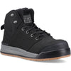 Hard Yakka 3056 Lace Zip Safety Boot — Black