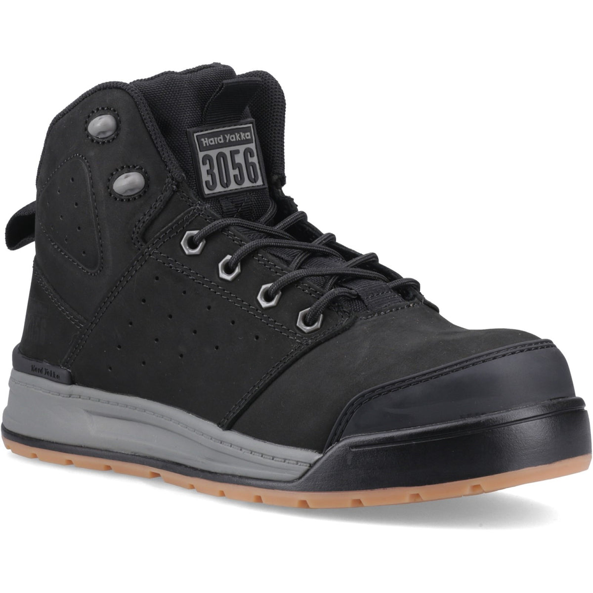 Hard Yakka 3056 Lace Zip Safety Boot — Wheat
