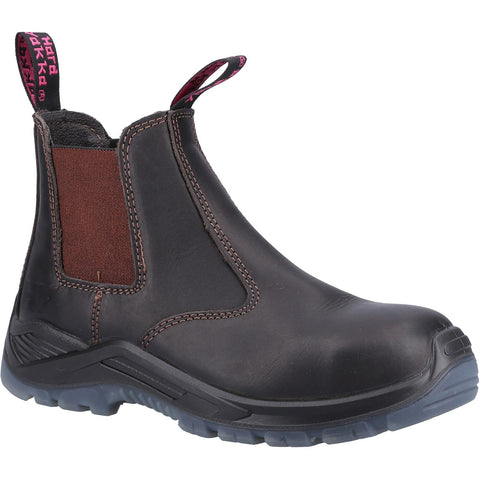Hard Yakka Banjo Elastic Gusset Safety Boot — Brown
