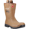 Dunlop Purofort RigPRO Full Safety Synthetic Fur lining Wellington — Brown/Black