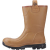 Dunlop Purofort RigPRO Full Safety Synthetic Fur lining Wellington — Brown/Black