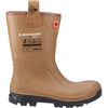 Dunlop Purofort RigPRO Full Safety Synthetic Fur lining Wellington — Brown/Black