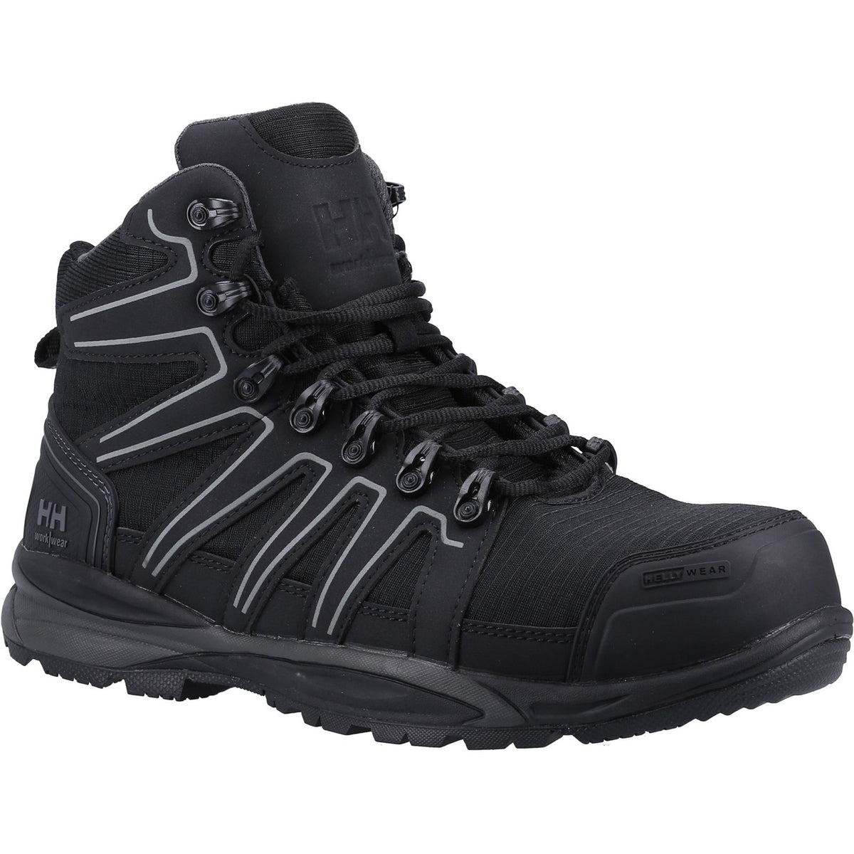 Helly Hansen Workwear Manchester Mid S3 Safety Boot — Black/Grey