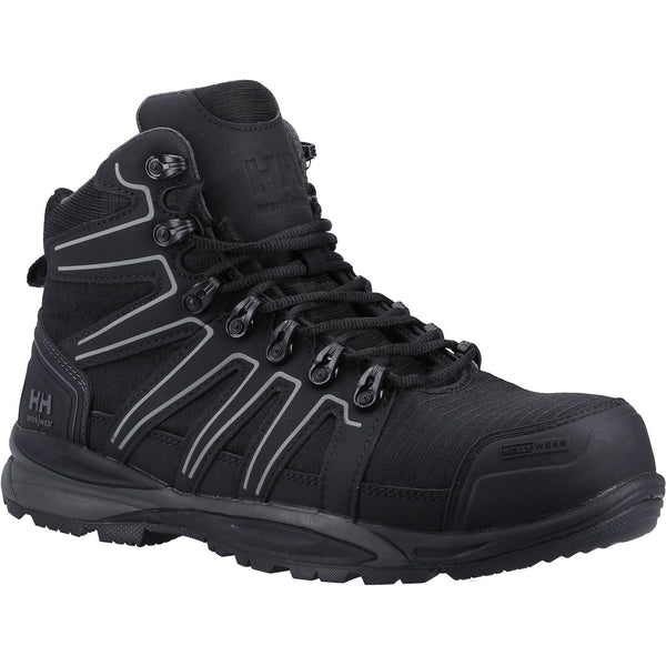 Helly Hansen Workwear Manchester Mid S3 Safety Boot — Black/Grey