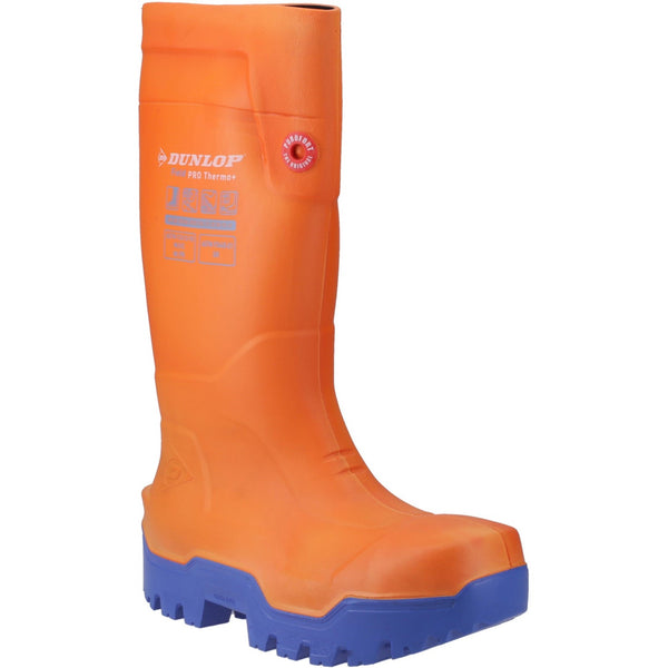 Dunlop FIELDPRO THERMO+ Safety Wellington — Orange