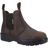 Amblers Safety FS128 Hardwearing Pull On Safety Dealer Boot — Brown