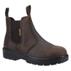 Amblers Safety FS128 Hardwearing Pull On Safety Dealer Boot — Brown