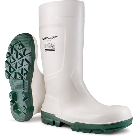 Dunlop Work-It Safety Wellington — White