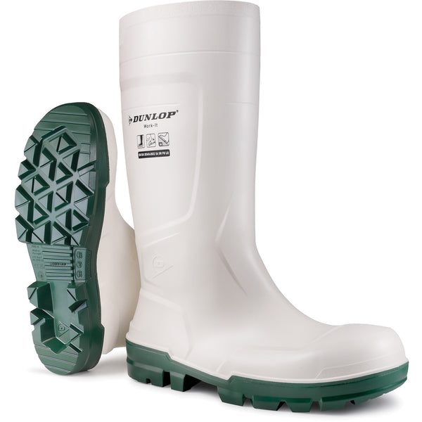 Dunlop Work-It Safety Wellington — White