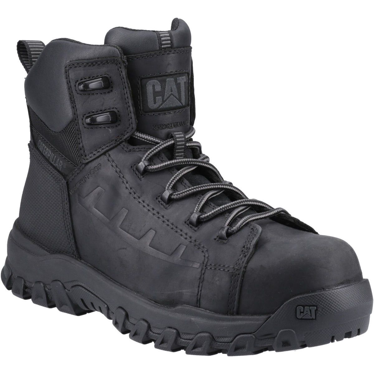 Caterpillar Threshold Rebound Safety Boot — Black