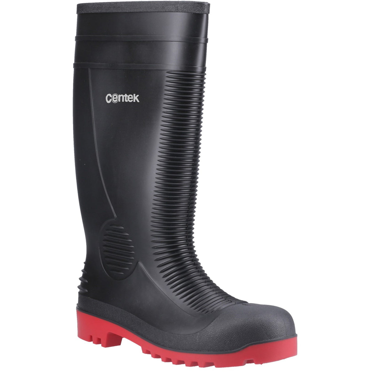Centek FS340 Safety Wellington — Green/Black