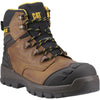 Caterpillar STRIVER XL 6" Safety Boot — Dark Beige/Black/Yellow