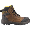 Caterpillar STRIVER XL 6" Safety Boot — Dark Beige/Black/Yellow