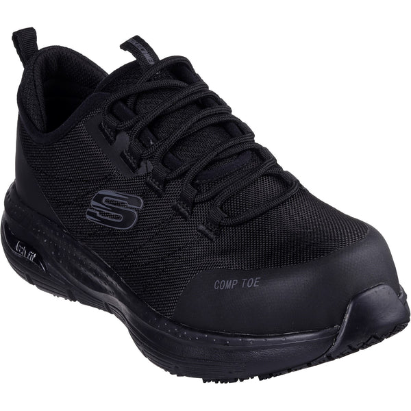 Skechers Workwear Arch Fit SR Ebinal Safety Trainers — Black