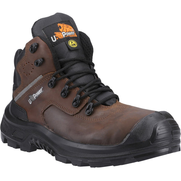 U-Power Helsinki Safety Boot — Brown