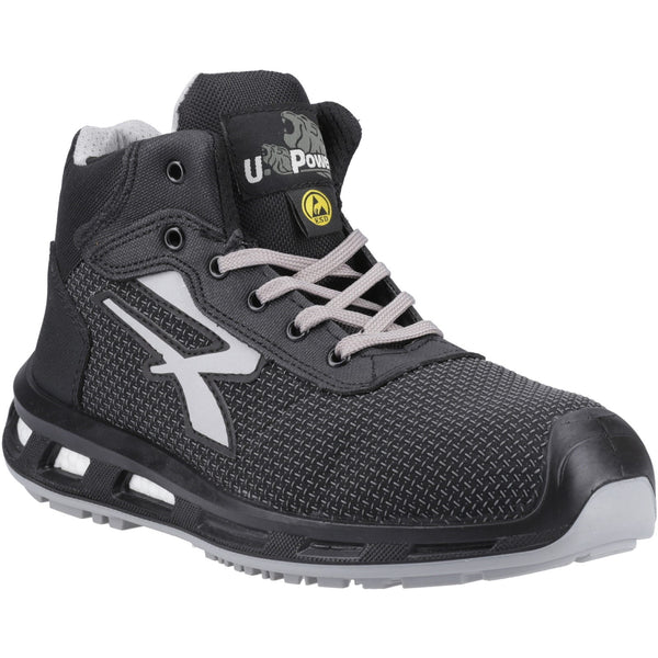 U-Power Stego Redlion Safety Shoe — Black