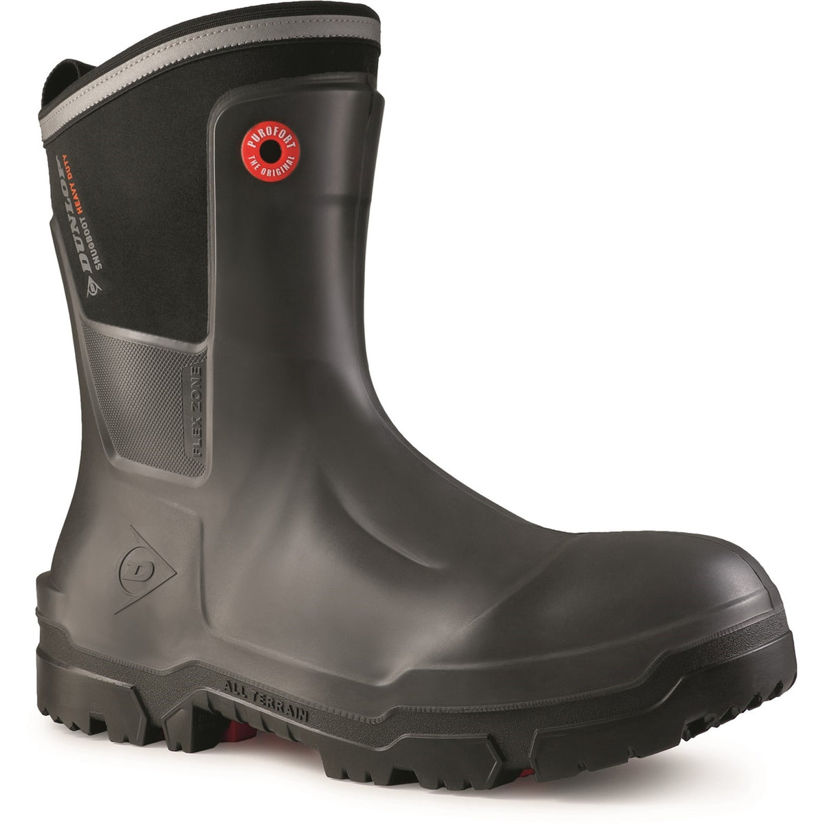 Dunlop Snugboot Heavy Duty Calf Full Safety — Charcoal