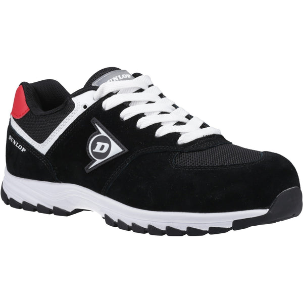 Dunlop Arrow Safety Shoes — Black/Red/White