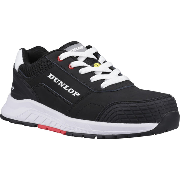 Dunlop Storm Safety Shoes — Black/White/Red