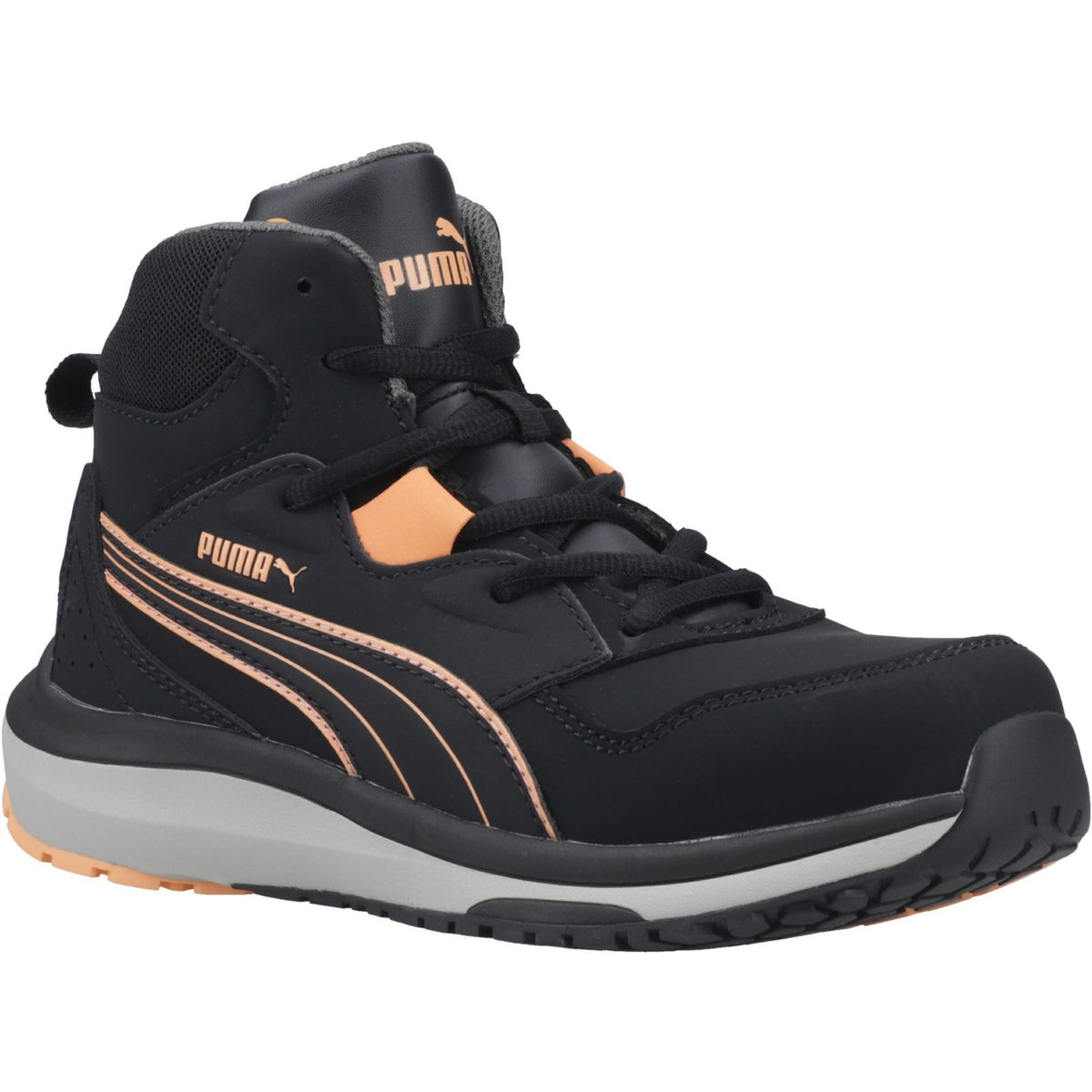 Puma Safety Stepper Womens Mid — Black/Peach