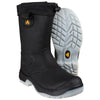 Amblers Safety FS209 Water Resistant Pull On Safety Rigger Boot — Black