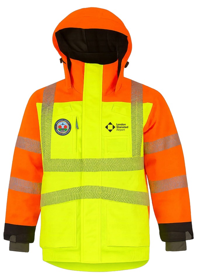 Bespoke high visibility jacket developed for Manchester Airport airfield operations